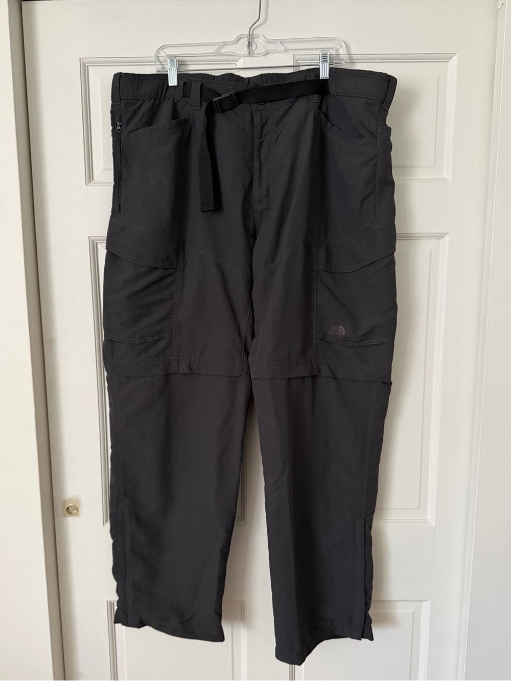 The North Face Mens XXL Convertible Cargo Pants Nylon Gray Gorpcore Workwear